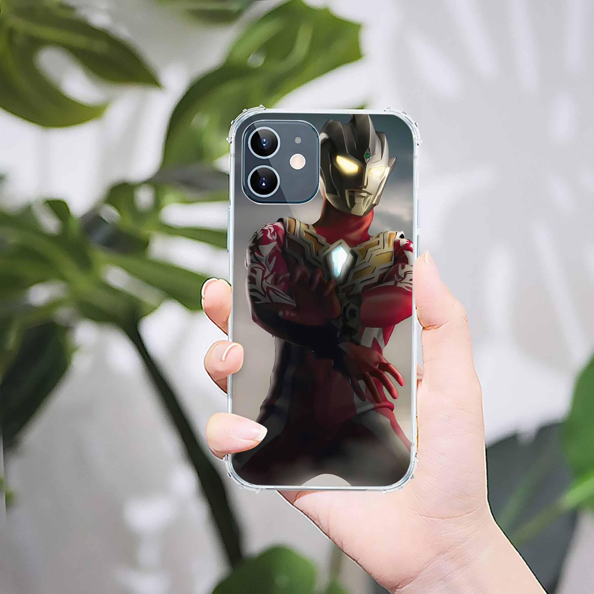 （画像用） ウルトラマン Ultraman 【iPhone 12シリーズ対応】透明スマホケース（クリアソフトケース）
